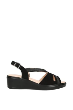 Confort Sandalo zeppa 7263 Nero