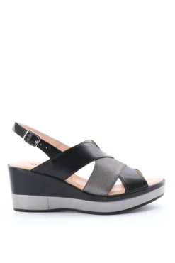 Confort Sandalo zeppa 7329 Nero