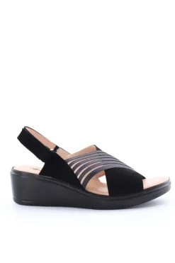 Confort Sandalo zeppa 7310 Nero