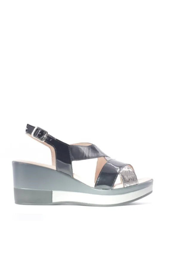 Confort Sandalo zeppa 7253 Nero