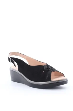 Confort Sandalo zeppa 7206 Nero