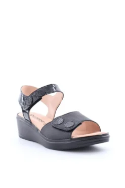 Confort Sandalo zeppa 7308 Nero