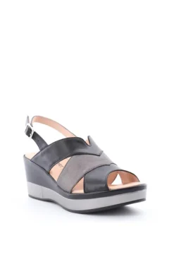 Confort Sandalo zeppa 7329 Nero