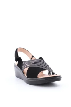 Confort Sandalo zeppa 7310 Nero