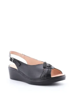 Confort Sandalo zeppa 7206 Nero