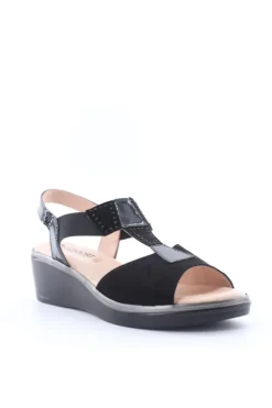 Confort Sandalo zeppa 7266 Nero