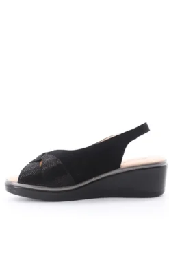 Confort Sandalo zeppa 7206 Nero