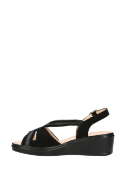 Confort Sandalo zeppa 7263 Nero