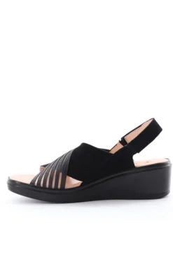 Confort Sandalo zeppa 7310 Nero