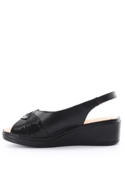 Confort Sandalo zeppa 7206 Nero