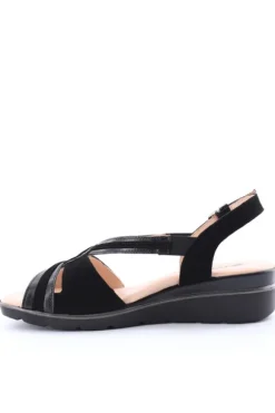 Confort Sandalo zeppa 7263 Nero