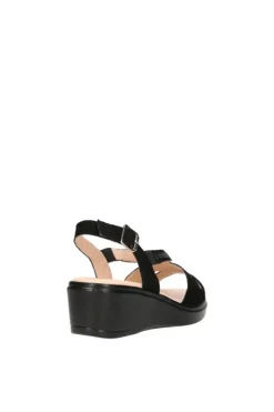Confort Sandalo zeppa 7263 Nero