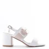 Coveri Sandalo tacco E418 Bianco