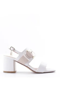 Coveri Sandalo tacco E418 Bianco