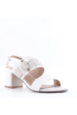 Coveri Sandalo tacco E418 Bianco