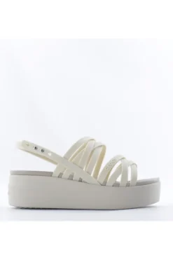 Crocs Sandalo zeppa 206751 Bone