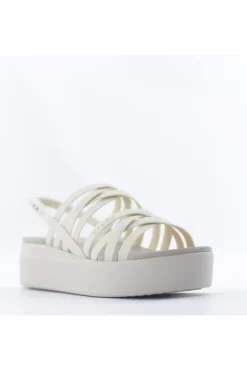 Crocs Sandalo zeppa 206751 Bone