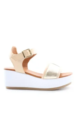 Donnaflo Sandalo zeppa 0950 Beige