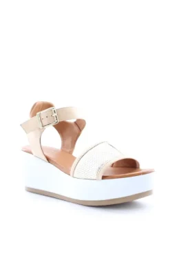 Donnaflo Sandalo zeppa 0950 Beige