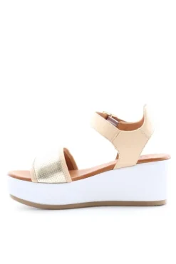 Donnaflo Sandalo zeppa 0950 Beige