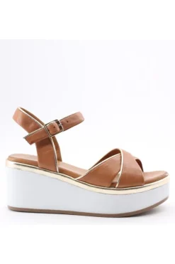 Donnaflo Sandalo zeppa 0249 Coconut