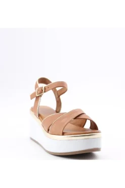 Donnaflo Sandalo zeppa 0249 Coconut