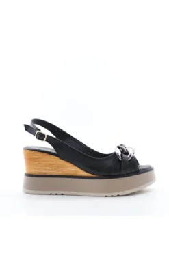 Donnaflo Sandalo zeppa 98216 Nero