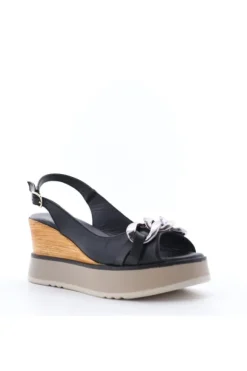 Donnaflo Sandalo zeppa 98216 Nero