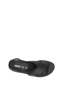 Enval Sandalo zeppa 77769 Nero