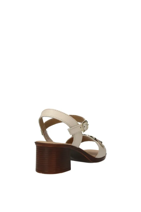 Florali Sandalo tacco Mn13 Latte