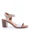 Florali Sandalo tacco Mt03 Bian/nude