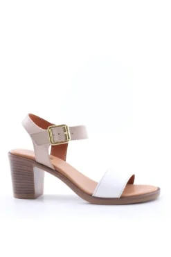 Florali Sandalo tacco Mt03 Bian/nude