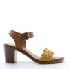 Florali Sandalo tacco Mt05 Senape