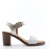 Florali Sandalo tacco Mt05 Bianco