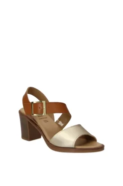 Florali Sandalo tacco Mt64 Platino