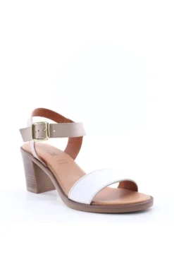 Florali Sandalo tacco Mt03 Bian/nude