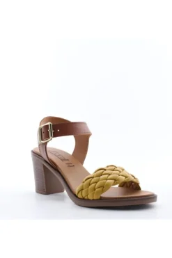Florali Sandalo tacco Mt05 Senape