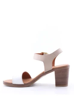 Florali Sandalo tacco Mt03 Bian/nude