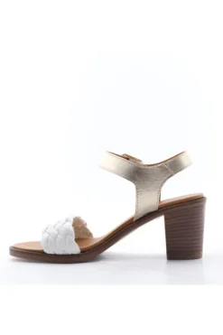 Florali Sandalo tacco Mt05 Bianco