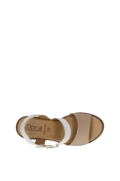 Florali Sandalo tacco Mt64 Nude