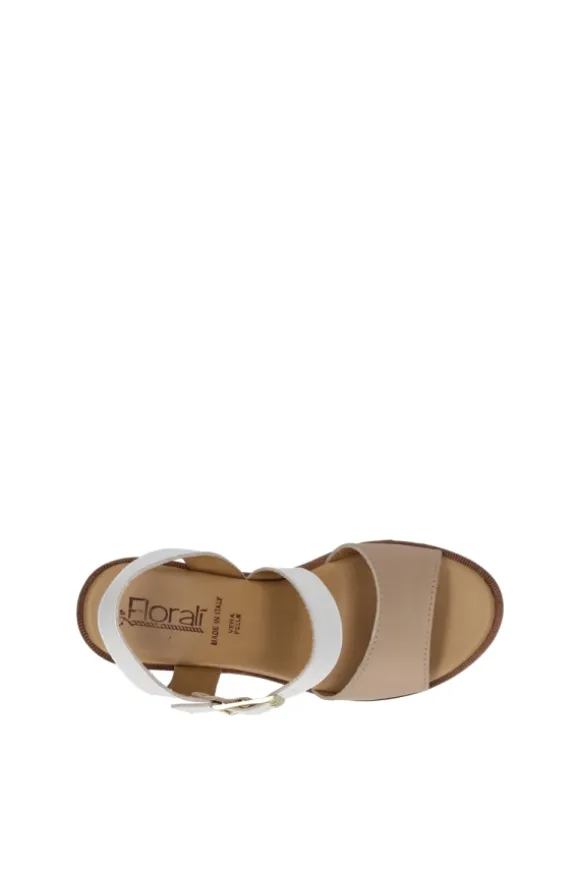 Florali Sandalo tacco Mt64 Nude