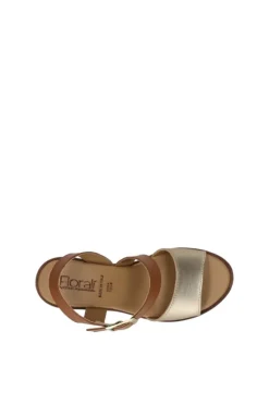 Florali Sandalo tacco Mt64 Platino