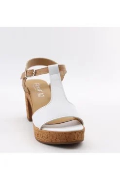 Florali Sandalo tacco P2495 Bianco