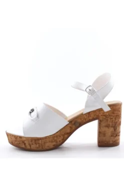 Florali Sandalo tacco T3296 Bianco