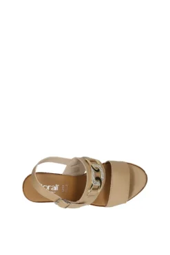 Florali Sandalo tacco T3475 Beige