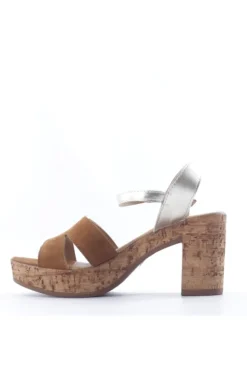 Florali Sandalo tacco T3284 Cuoio