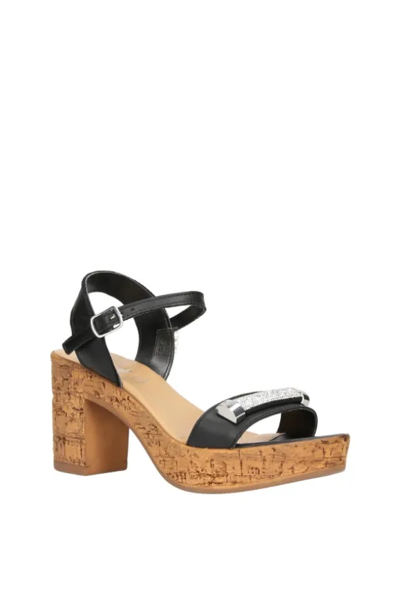 Florali Sandalo tacco T3461 Nero