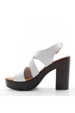 Florali Sandalo tacco Zo11 Bianco