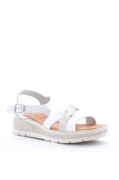 Florali Sandalo zeppa 1862 Biaargento