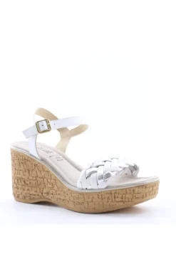 Florali Sandalo zeppa 10913 Biaargento